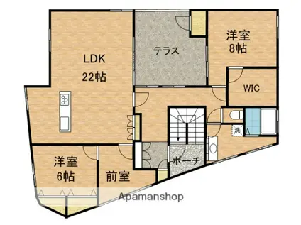 徳原マンション(2SLDK/3階)の間取り写真
