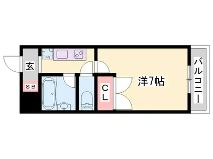 メゾンオームラ(1K/3階)の間取り写真