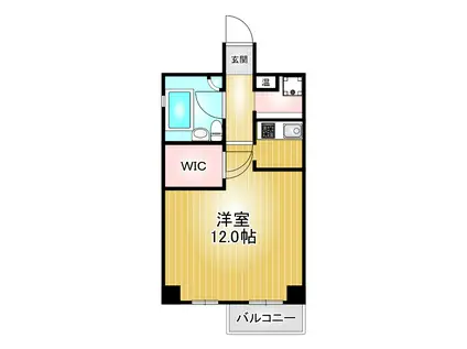 シュタットメゾンII(1K/8階)の間取り写真