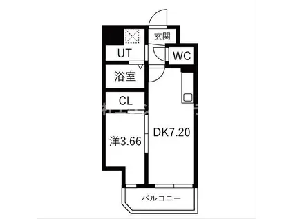 ART EBIE(1DK/5階)の間取り写真