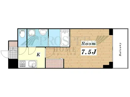 グランデュール大今里西(1K/6階)の間取り写真