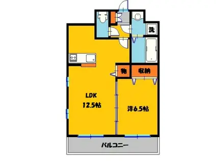 モア クレドール(1LDK/9階)の間取り写真