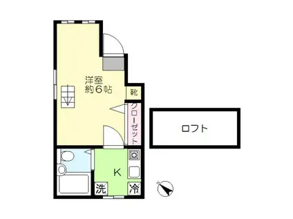 アーバン34(1K/1階)の間取り写真