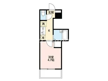 VITA FELICE東尾久(1K/3階)の間取り写真