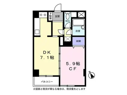 SANKO HEIGHTS OSAKI(1DK/3階)の間取り写真