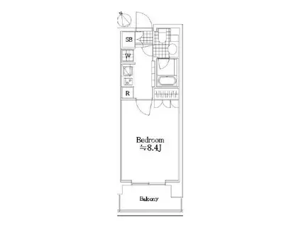 レックス海岸通レジデンス(1K/5階)の間取り写真