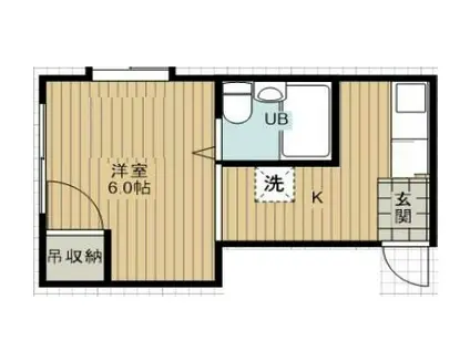 東和マンション(ワンルーム/2階)の間取り写真