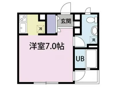 アイショウパルハウス東品川(1K/2階)の間取り写真