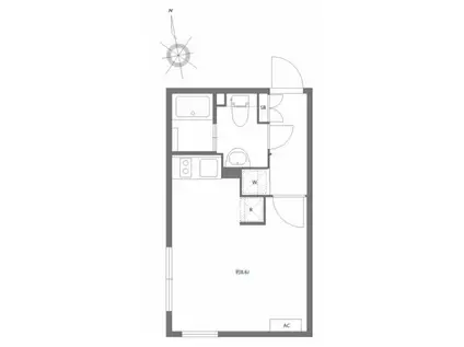 アレーロ早稲田(ワンルーム/3階)の間取り写真