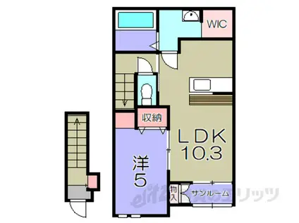 グッドライフステージ古沢(1LDK/2階)の間取り写真