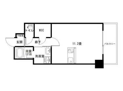 KO OLINA UKINOJO(ワンルーム/2階)の間取り写真