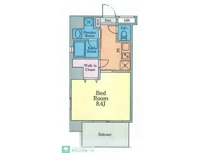 アークシティ柏(1K/3階)の間取り写真