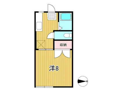 ハイツニューライフ(1K/1階)の間取り写真