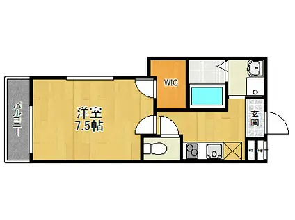 フジパレス東園田ノース(1K/2階)の間取り写真