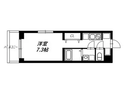 リヴシティ蒲田イースト(1K/4階)の間取り写真