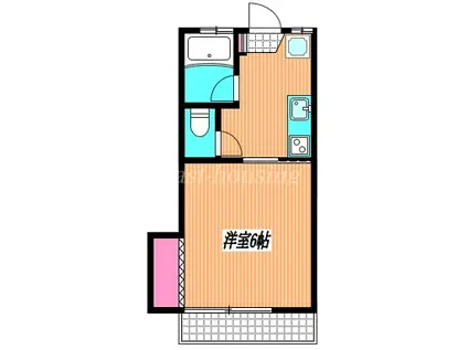 コーポ吉野(1K/1階)の間取り写真