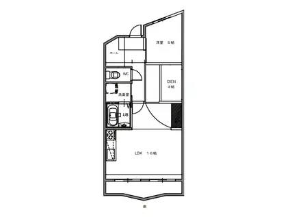 白石プラザ(1LDK/1階)の間取り写真