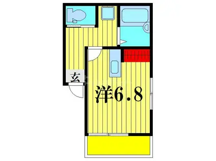 OZ三橋(ワンルーム/1階)の間取り写真