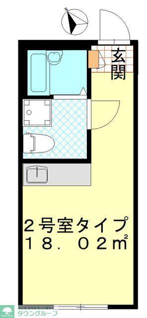 クレール弘明寺(ワンルーム/1階)の間取り写真