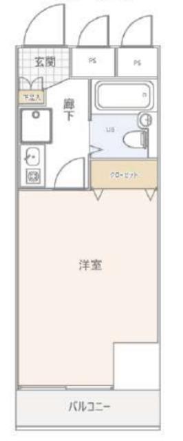 リベール国分寺(1K/1階)の間取り写真