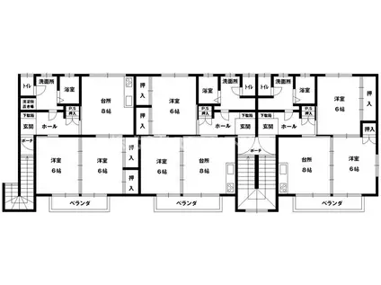 蓼池マンションルビィ(2DK/1階)の間取り写真