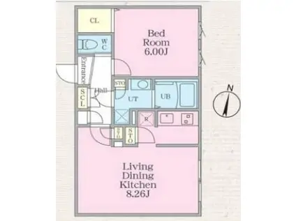 GRAN PASEO 明大前II(1LDK/2階)の間取り写真