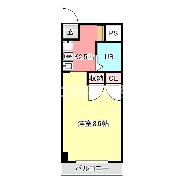 レジデンスTL西荘(1K/5階)の間取り写真