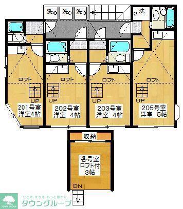 ロイヤルパレス5番館(ワンルーム/2階)の間取り写真