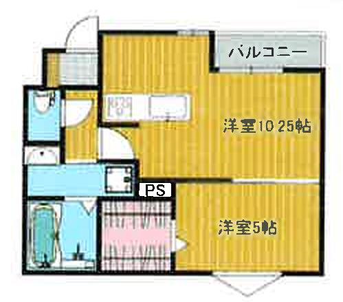 西富井未入居物件(1LDK/1階)の間取り写真