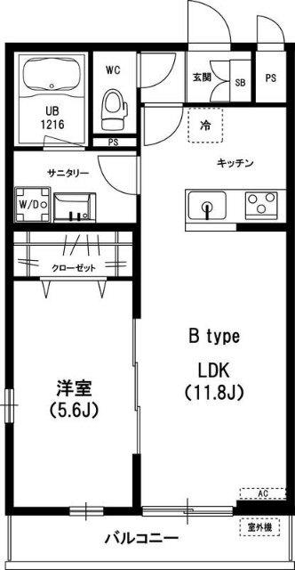 リブリ・LOTUS(1LDK/2階)の間取り写真