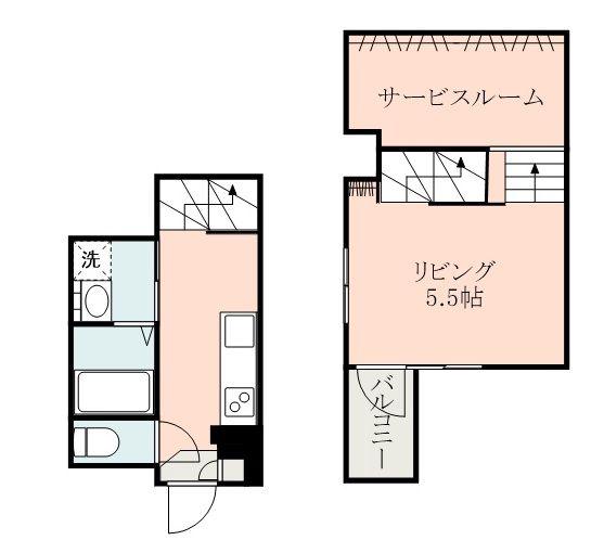 GRANDIR鹿大前(1K/1階)の間取り写真