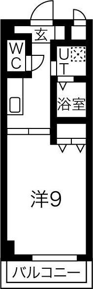 サザンクレスト堺(1K/6階)の間取り写真