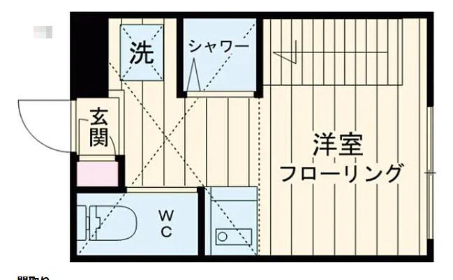 コンフォート千早(ワンルーム/2階)の間取り写真