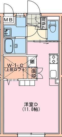 シャルテハイムV(ワンルーム/1階)の間取り写真