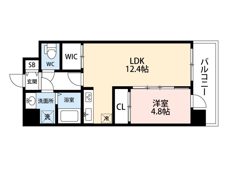 S GRANTAGE(1LDK/2階)の間取り写真