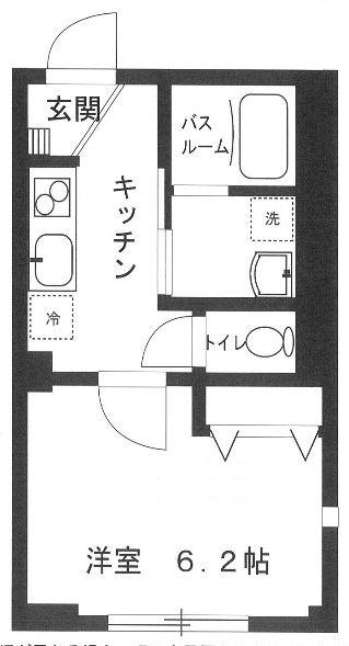 コトブキ・ワン(1K/1階)の間取り写真