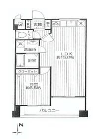 インペリアル広尾(1LDK/7階)の間取り写真