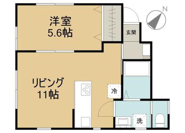 サンライズ舎人(1LDK/1階)の間取り写真