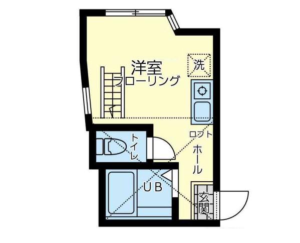 ユナイト根岸ホセカレーラス(ワンルーム/1階)の間取り写真