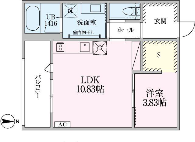 ウェルネストルーム ソポ(1SLDK/3階)の間取り写真