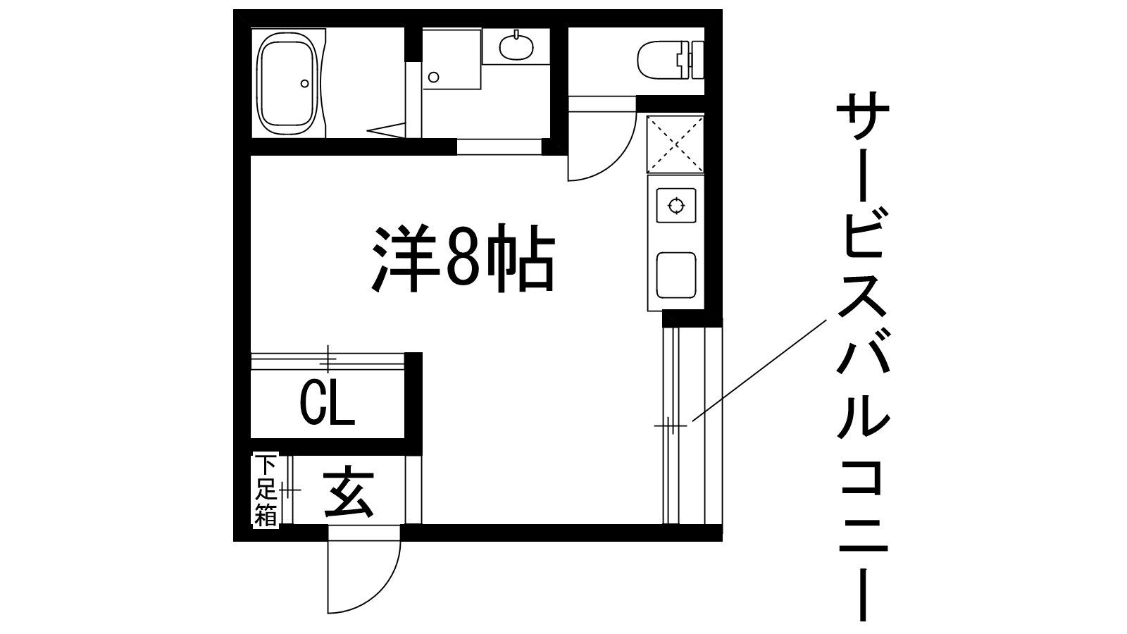 アドマステラス池田新町(ワンルーム/1階)の間取り写真