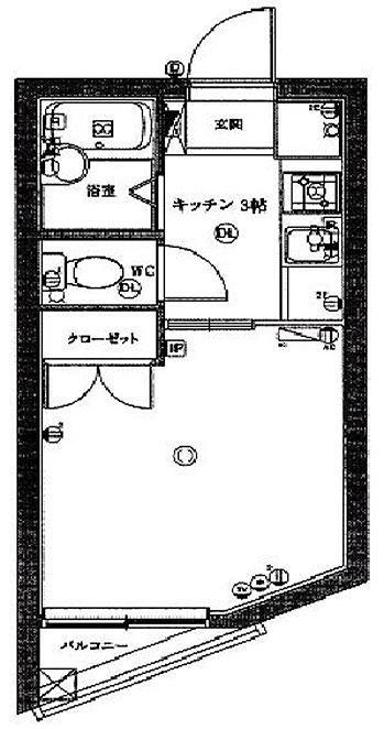 スパシエ鷺宮(1K/3階)の間取り写真
