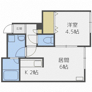 フルハウスN42(1LDK/3階)の間取り写真