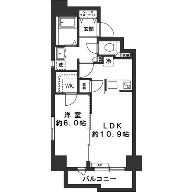 シティレジデンス町田中町(1LDK/5階)の間取り写真