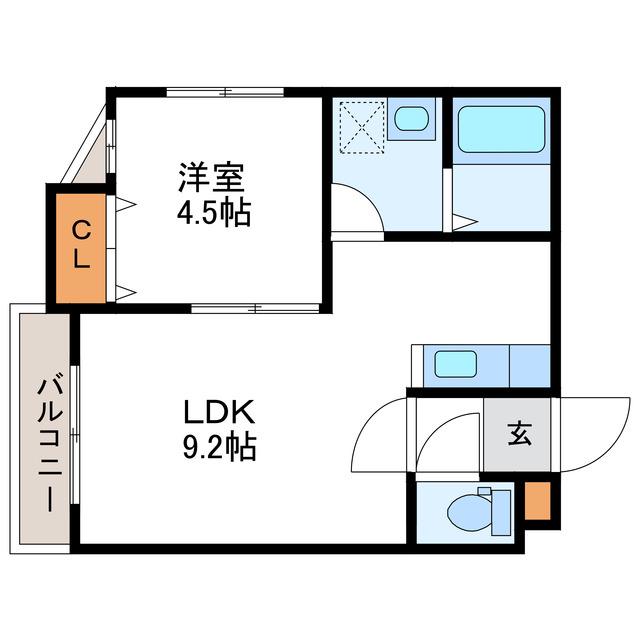 FORTRESS N18 フォートレスN18(1LDK/2階)の間取り写真