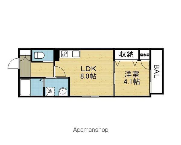 F ASECIA RAD エフ アセシア ラッド(1LDK/2階)の間取り写真