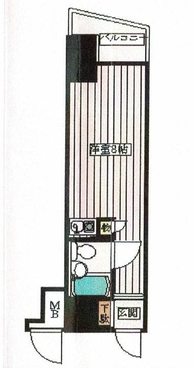 イーグル巣鴨(ワンルーム/6階)の間取り写真