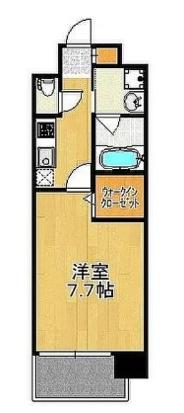 サンヒルズ薬院(1K/3階)の間取り写真