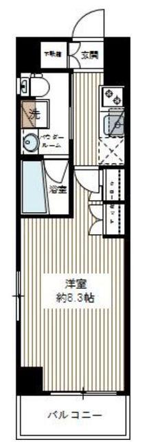 APRECIOUS上板橋(1K/3階)の間取り写真