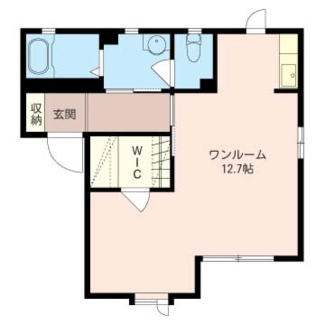 アネックスA(ワンルーム/1階)の間取り写真